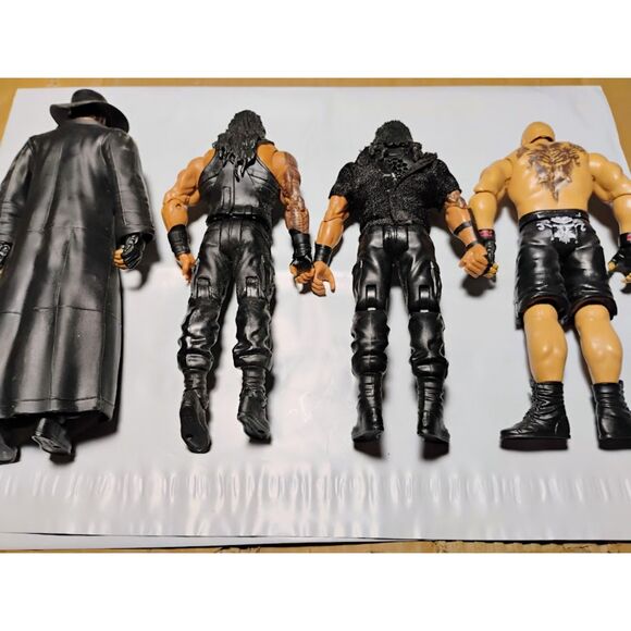 Lot of 4 WWF/WWE Wrestling Figures Roman Reigns Brock Lesnar Undertaker & More - Picture 3 of 12